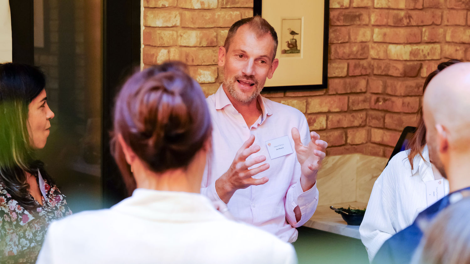 Edward leading a storytelling session
